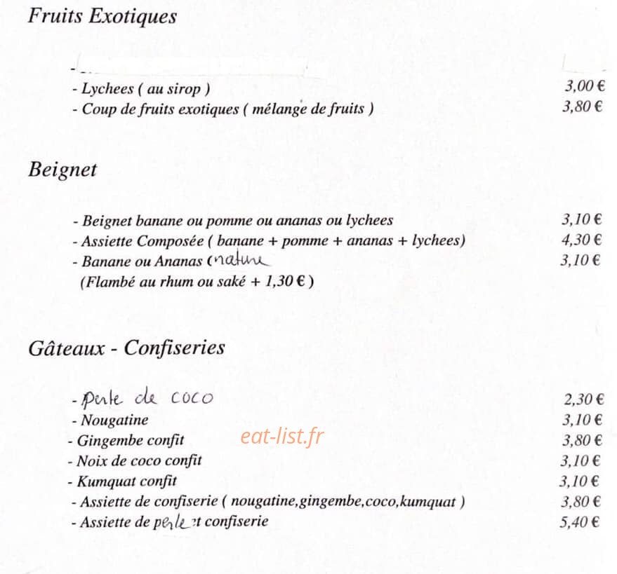 Thai Thi — carte page 2