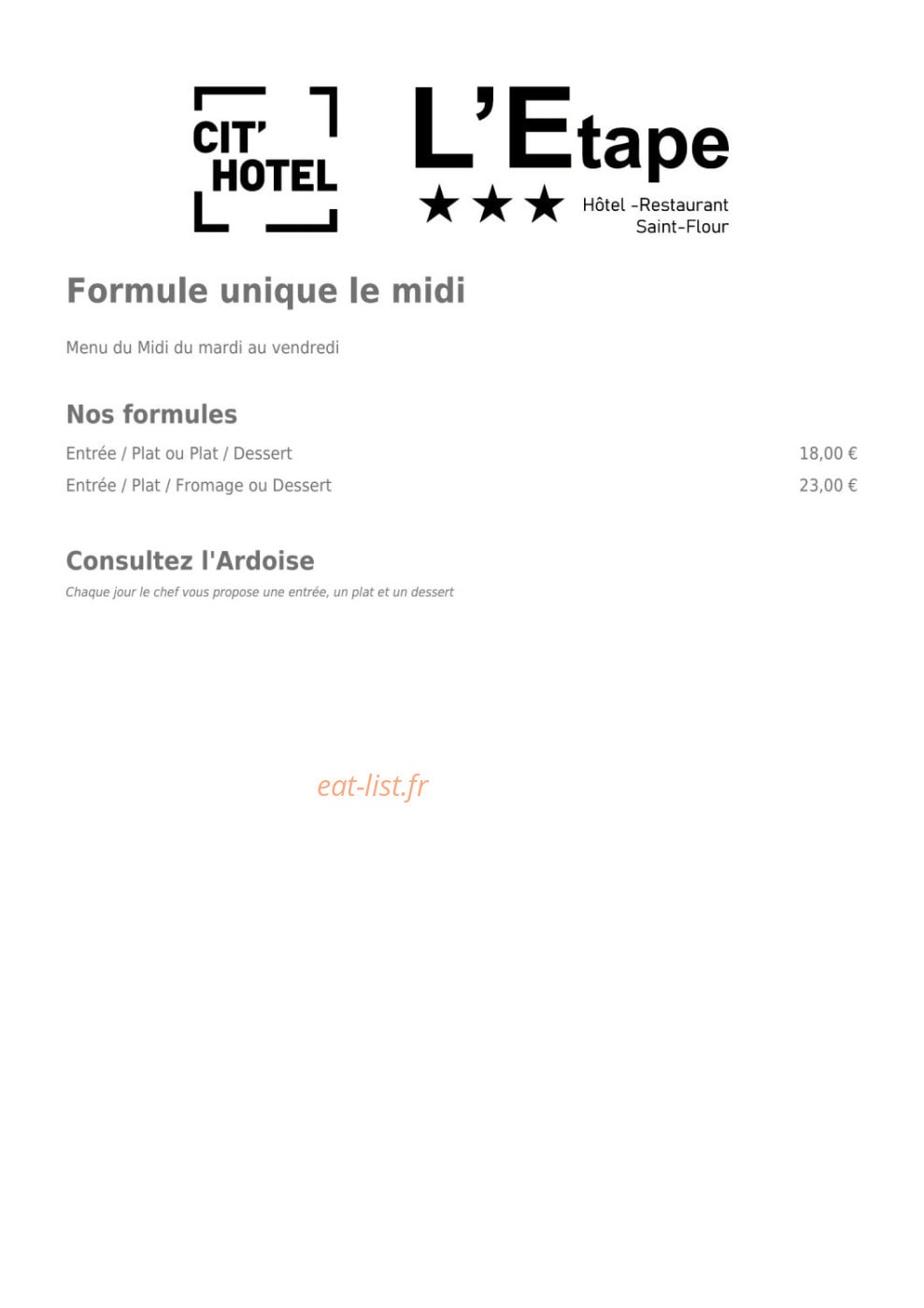 L'Etape — carte page 6