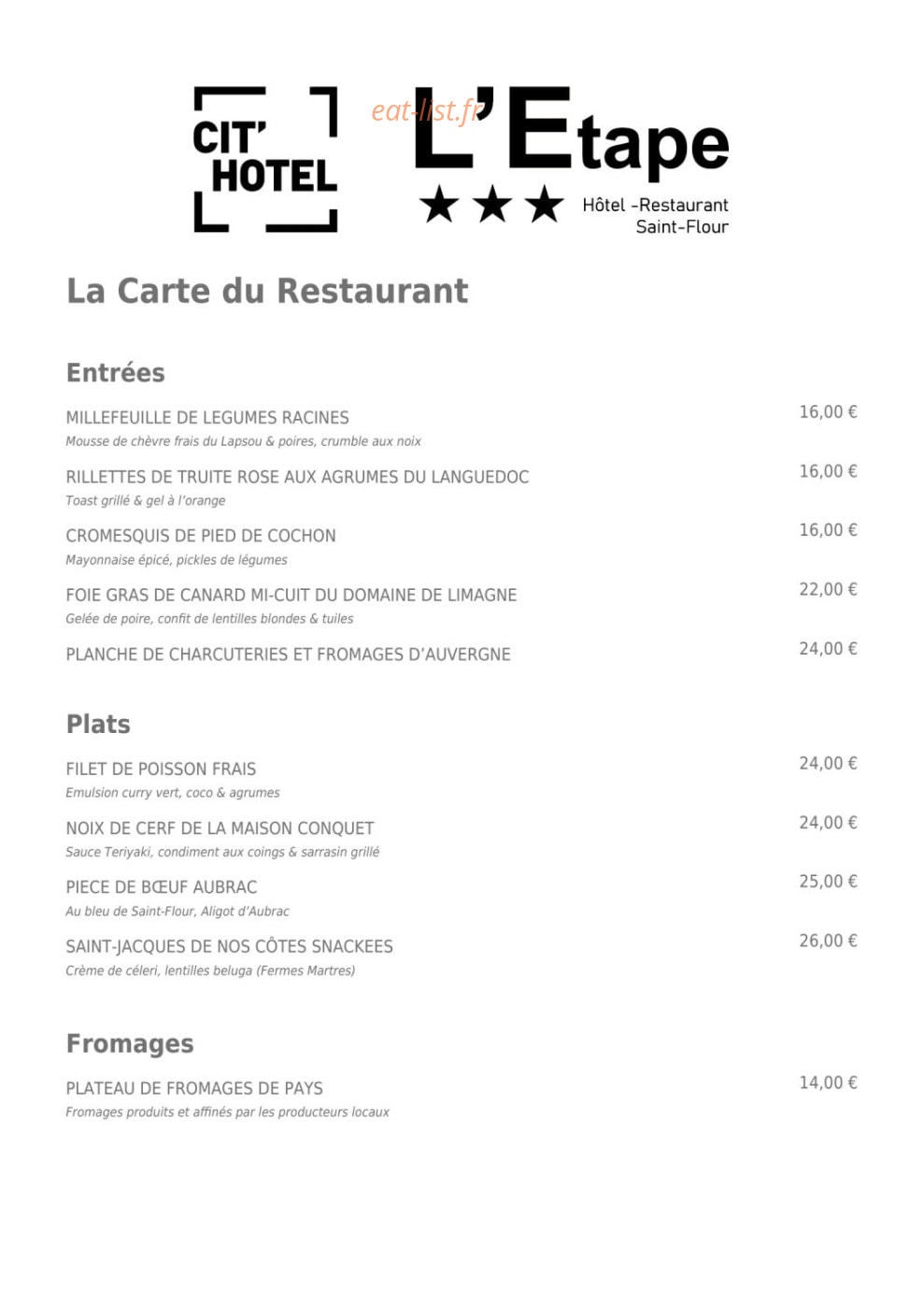 L'Etape — carte page 4