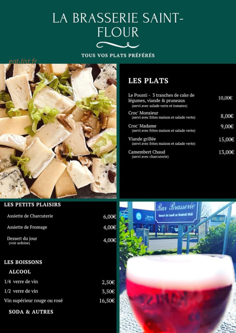 La Brasserie — carte page 2
