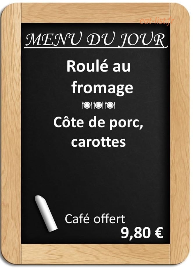 Le Bistrot du Marché — carte page 1