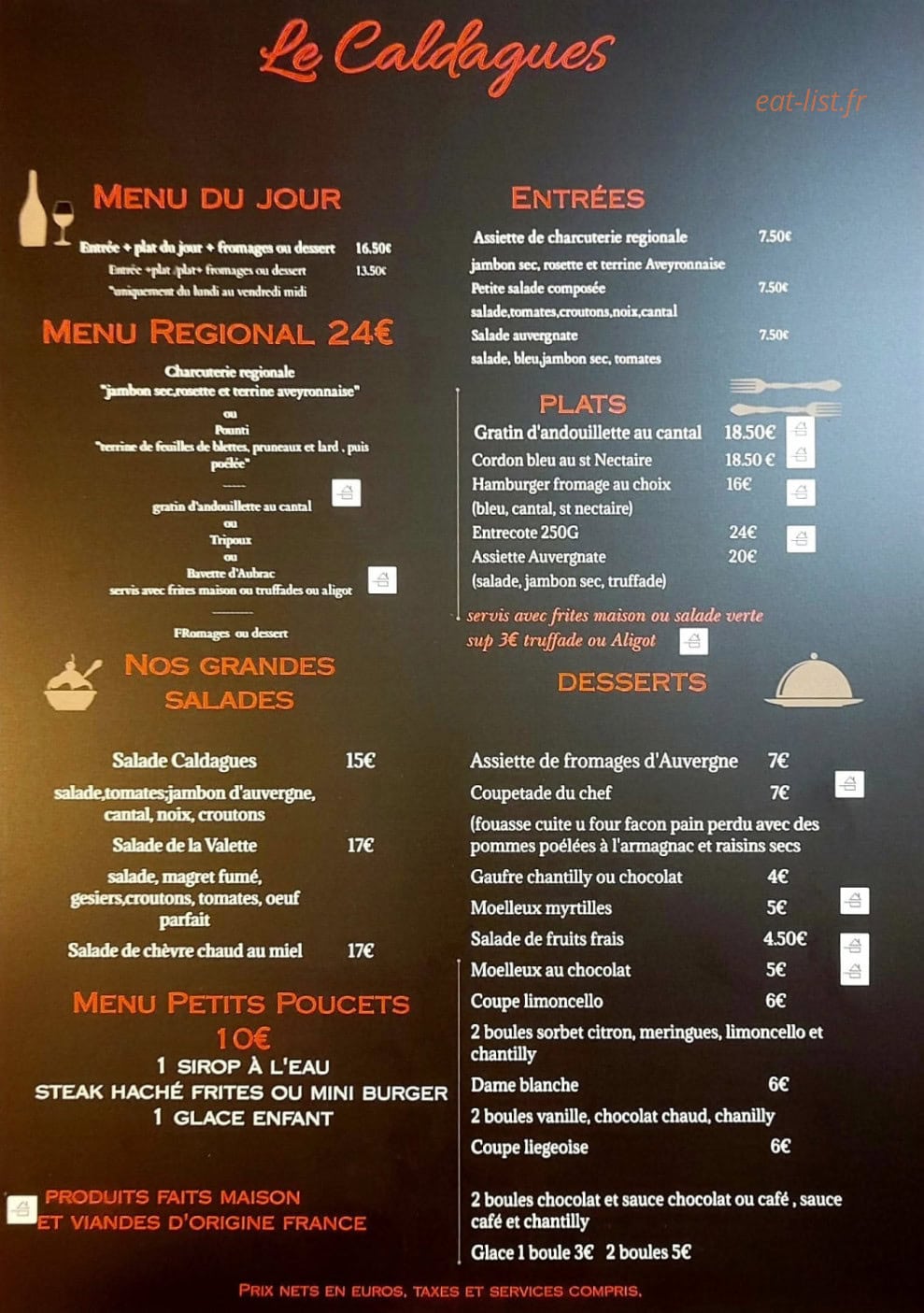 Le Caldagues — carte page 1