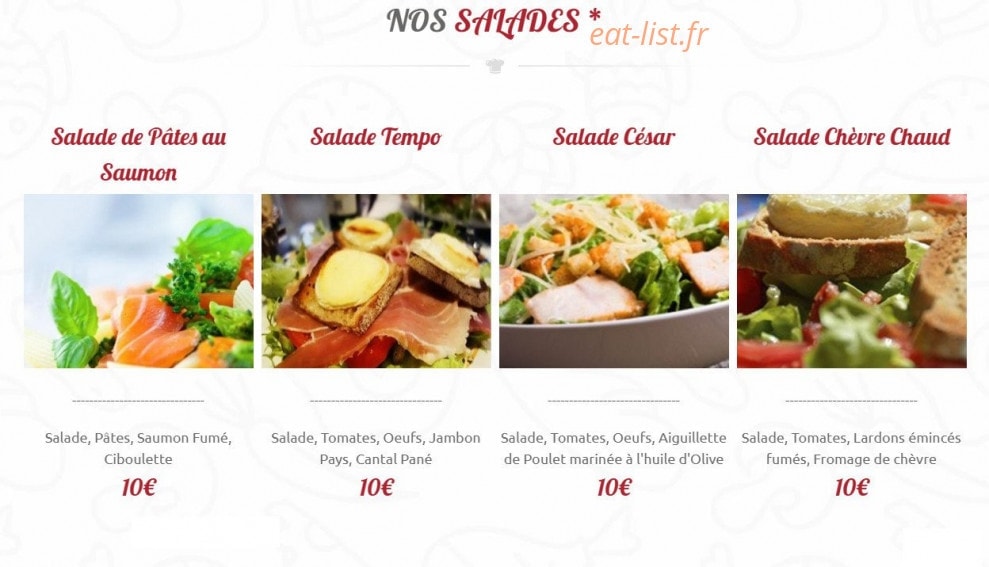 Chez Romu — carte page 2