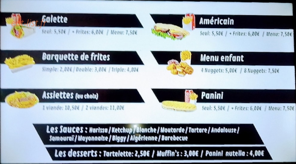 Le Petit Snack.Dz — carte page 2