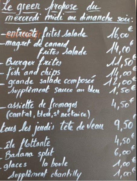 Le Green — carte page 2