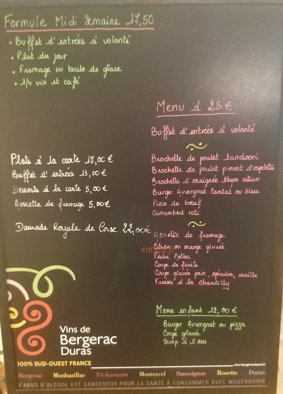 Le Tranquilou — carte page 1