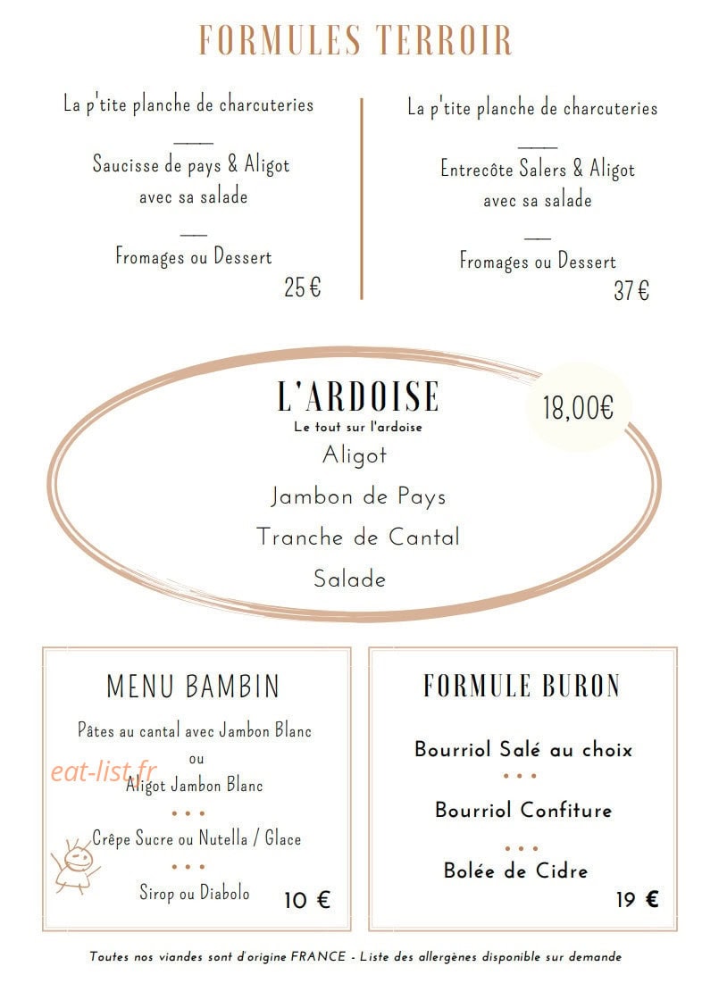 Le P'tit Comptoir — carte page 5