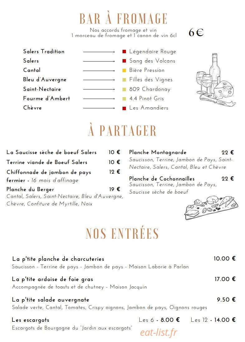 Le P'tit Comptoir — carte page 3