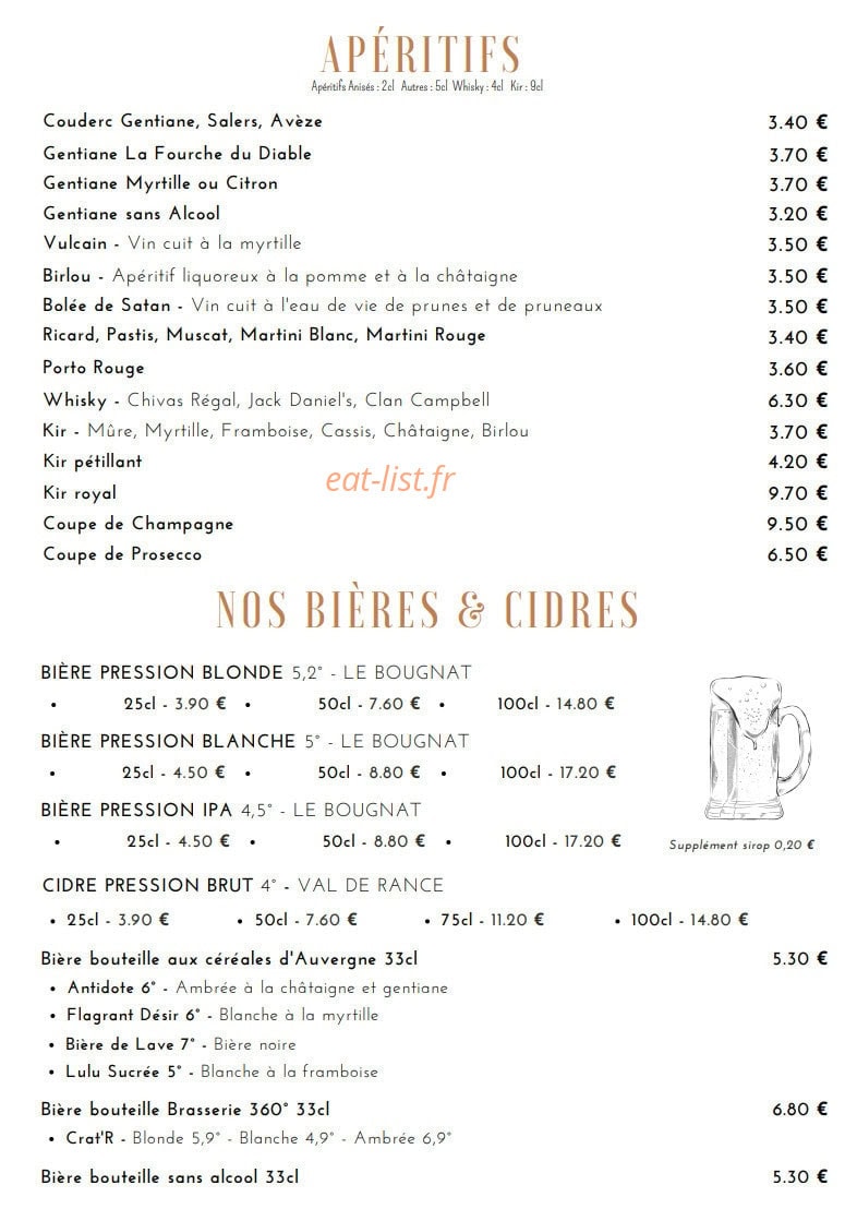 Le P'tit Comptoir — carte page 2