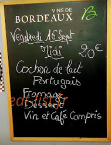 Bar Restaurant Le relais du musée — carte page 1