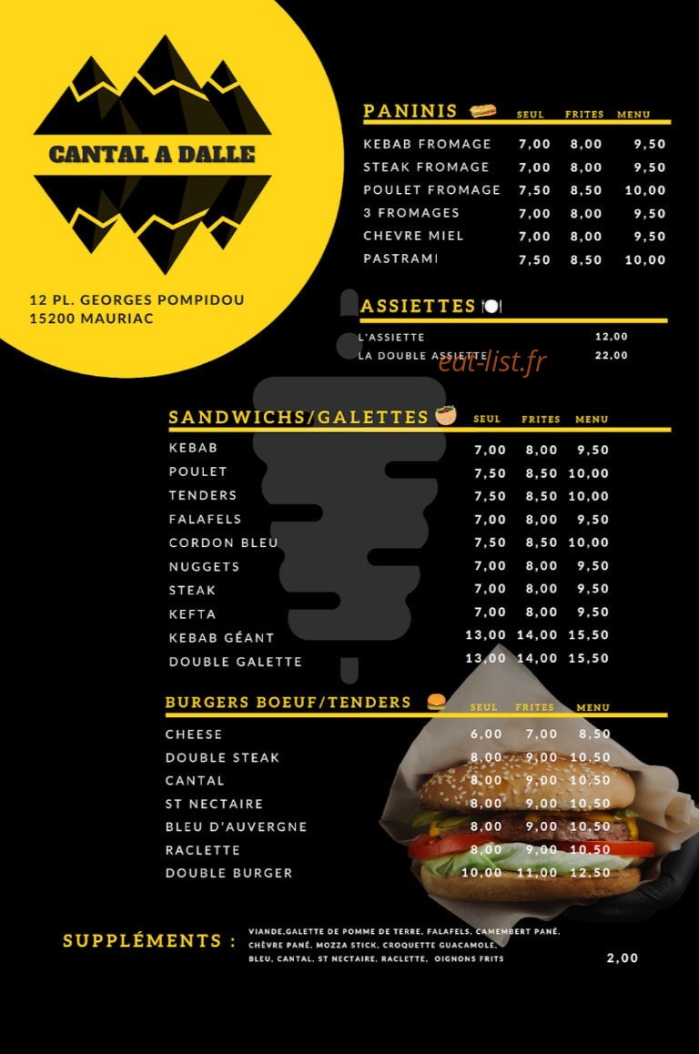 Cantal a Dalle — carte page 1