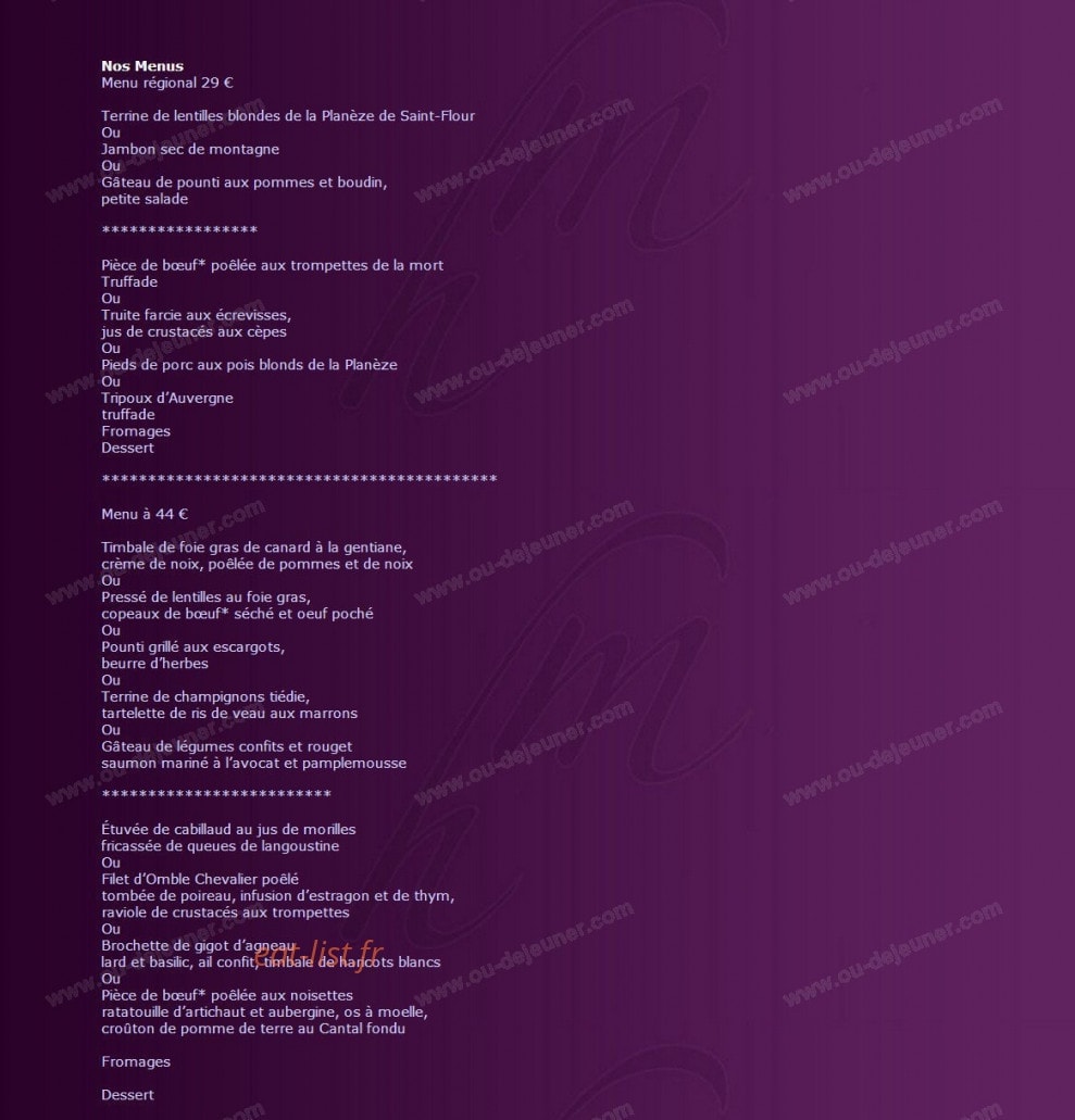 Hôtel du Midi — carte page 1