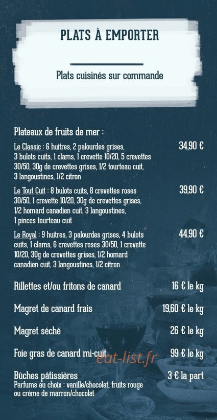 Auberge de la Sumène — carte page 1