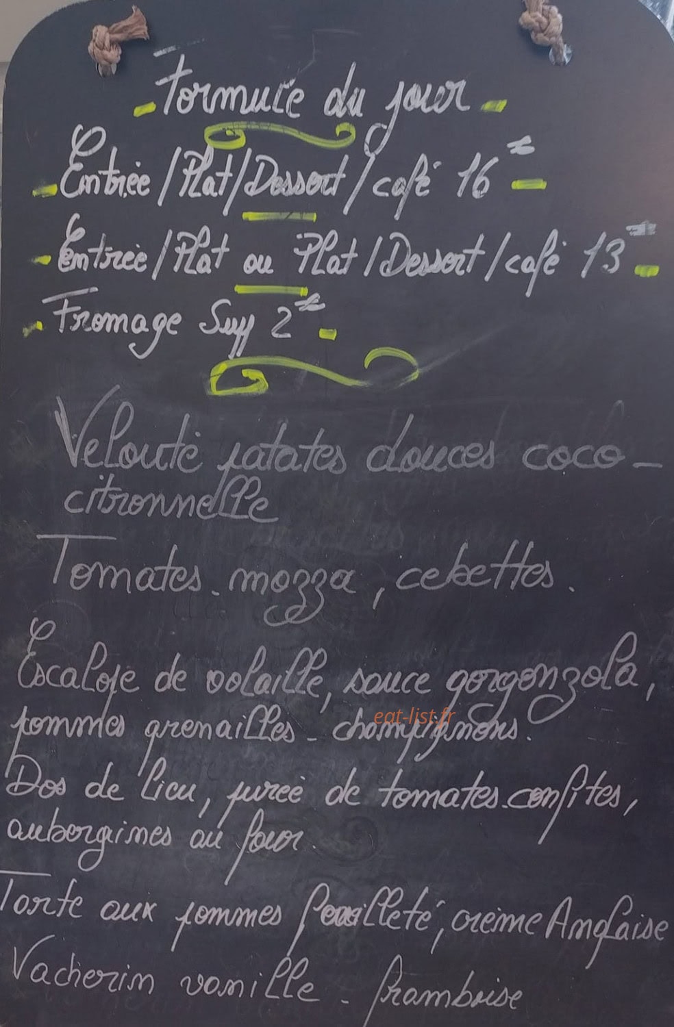 Le Saint Louis — carte page 1