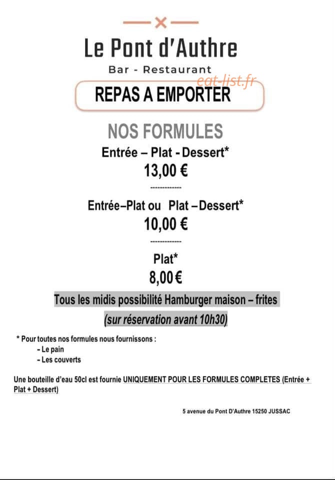 Au Pont d'Authre — carte page 1