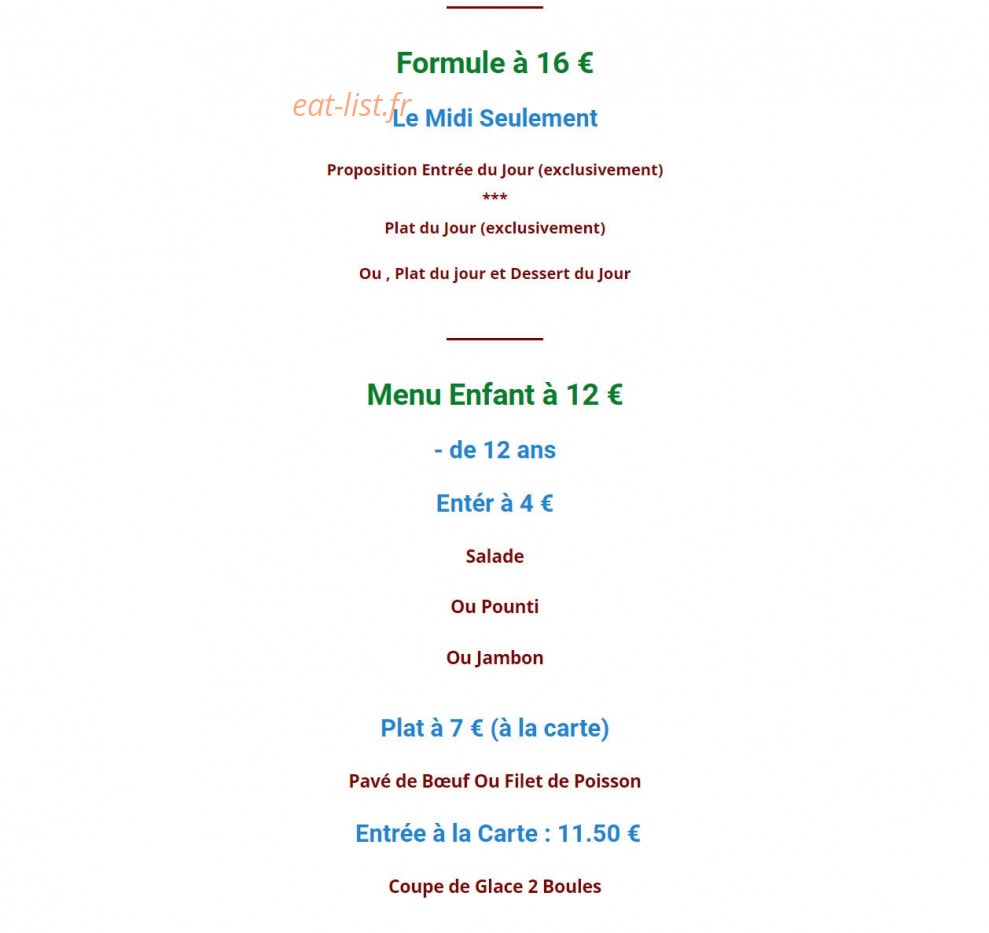 La Grange Aux Fleurs — carte page 5