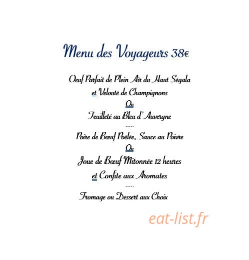 Hôtel des Voyageurs — carte page 1