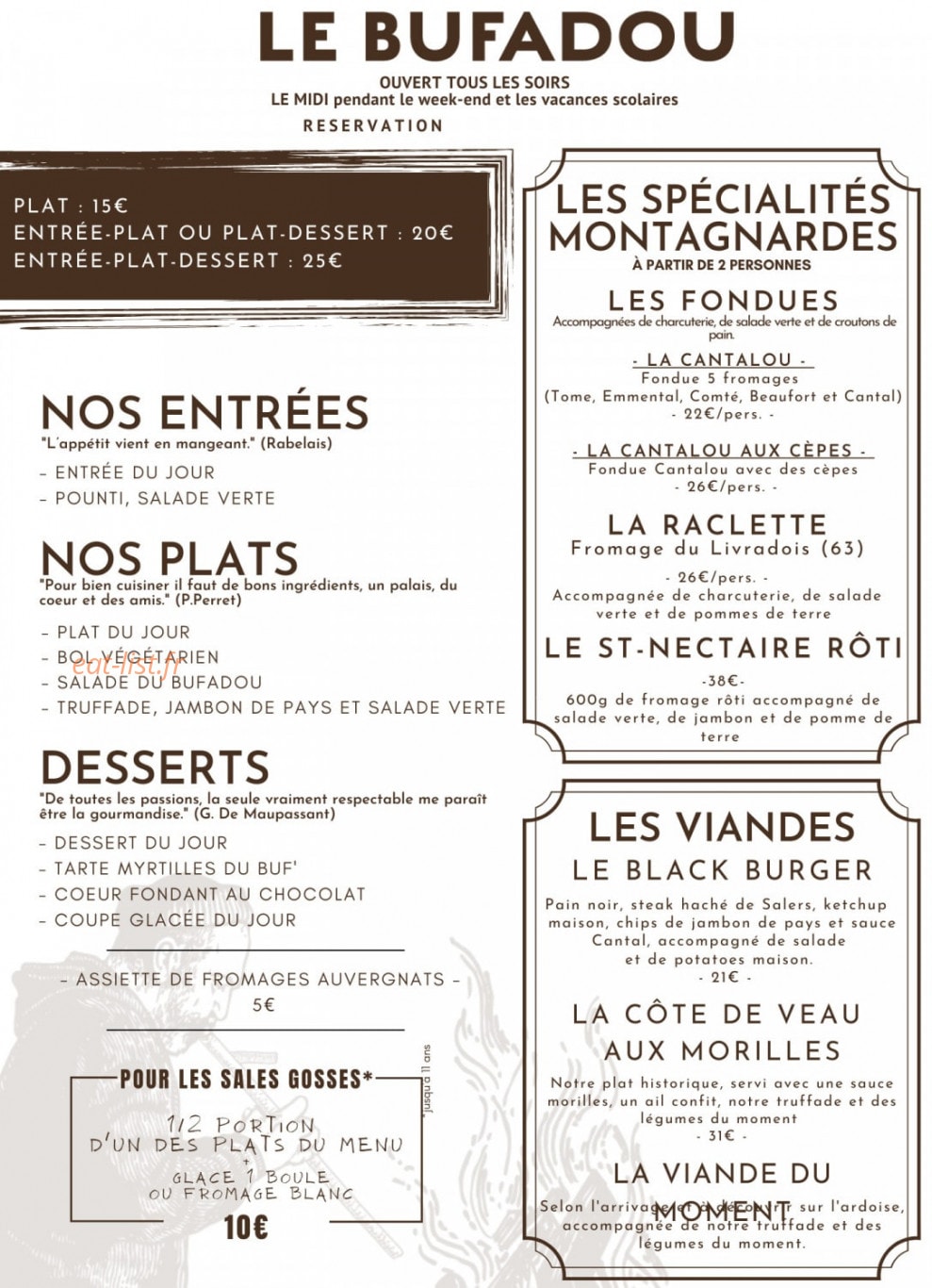 Le Bufadou — carte page 1
