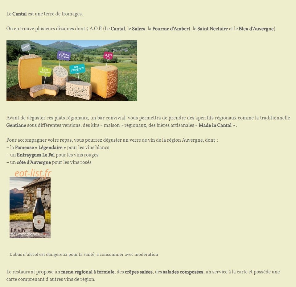 La Table des Volcans — carte page 2