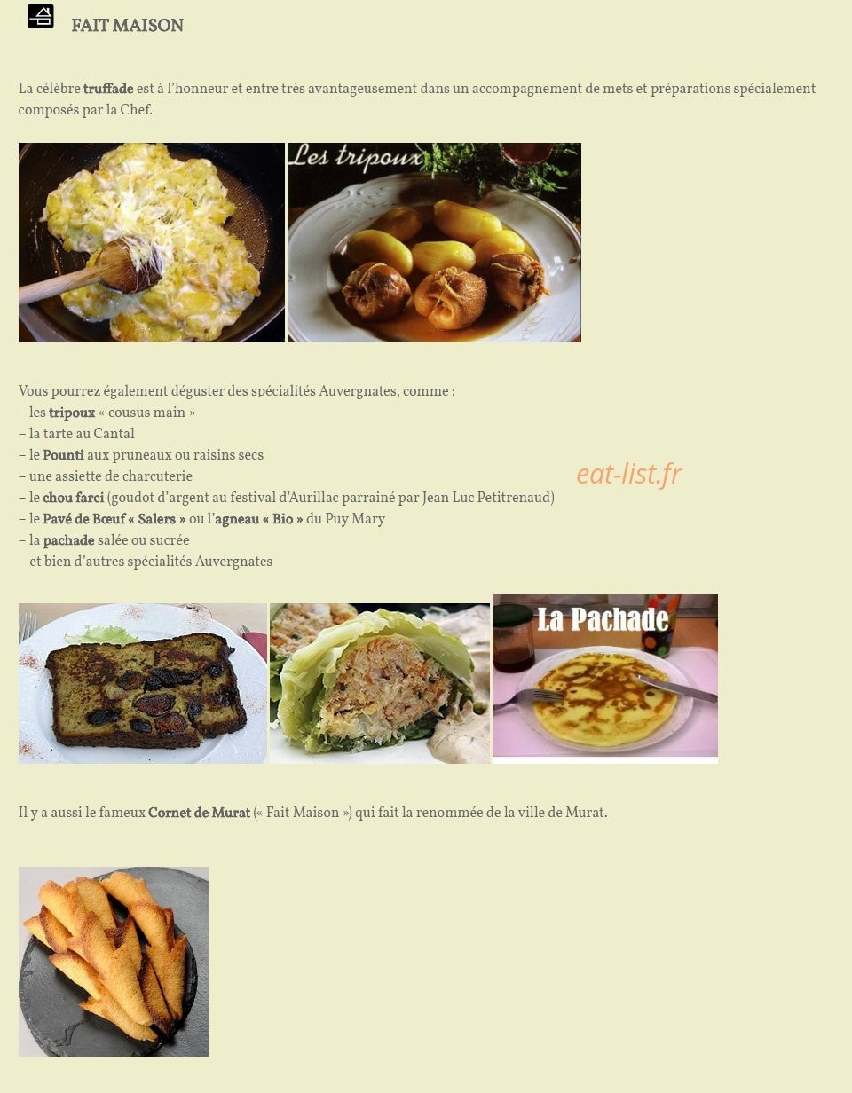La Table des Volcans — carte page 1