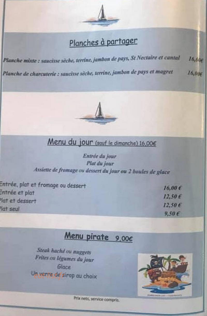 L'Escale Garabit — carte page 3