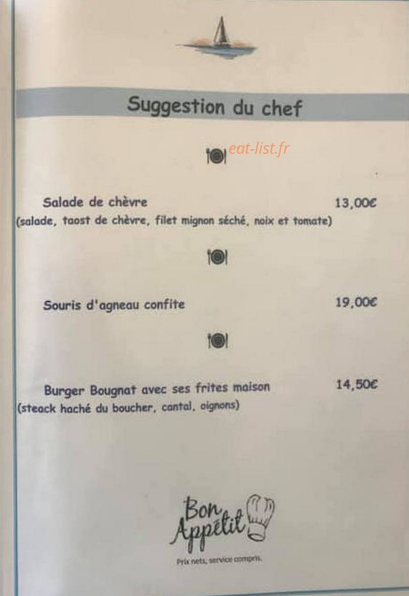L'Escale Garabit — carte page 2