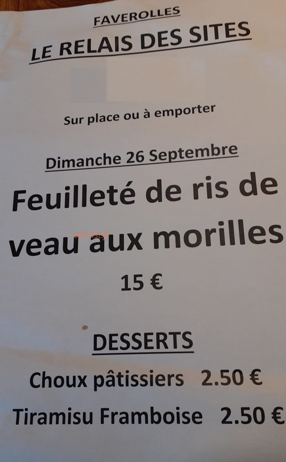 Relais des Sites — carte page 1