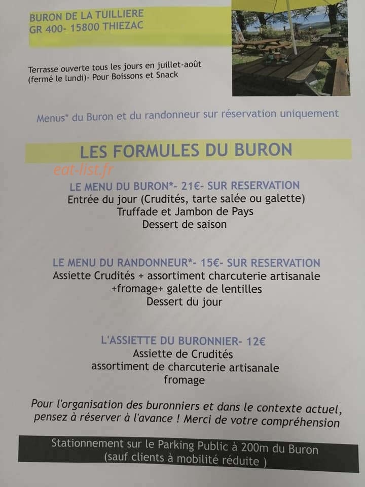 Buron de La Tuillière — carte page 1