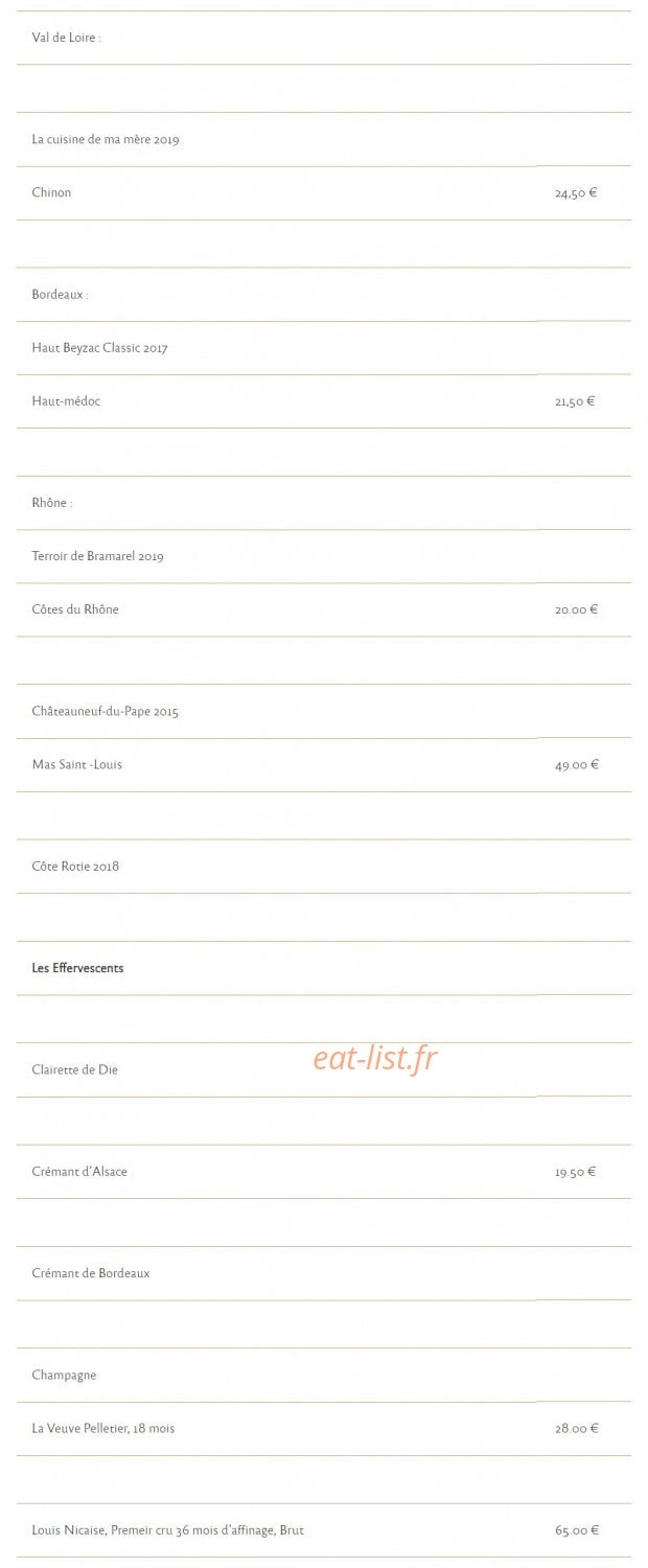 Auberge de l'Allagnonette — carte page 6