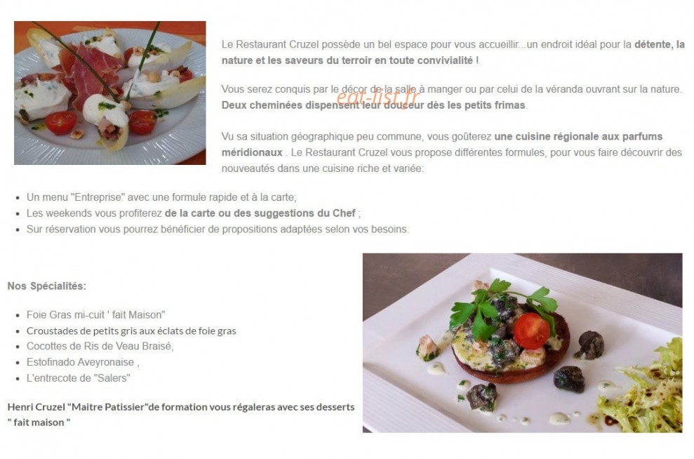 Cruzel — carte page 1