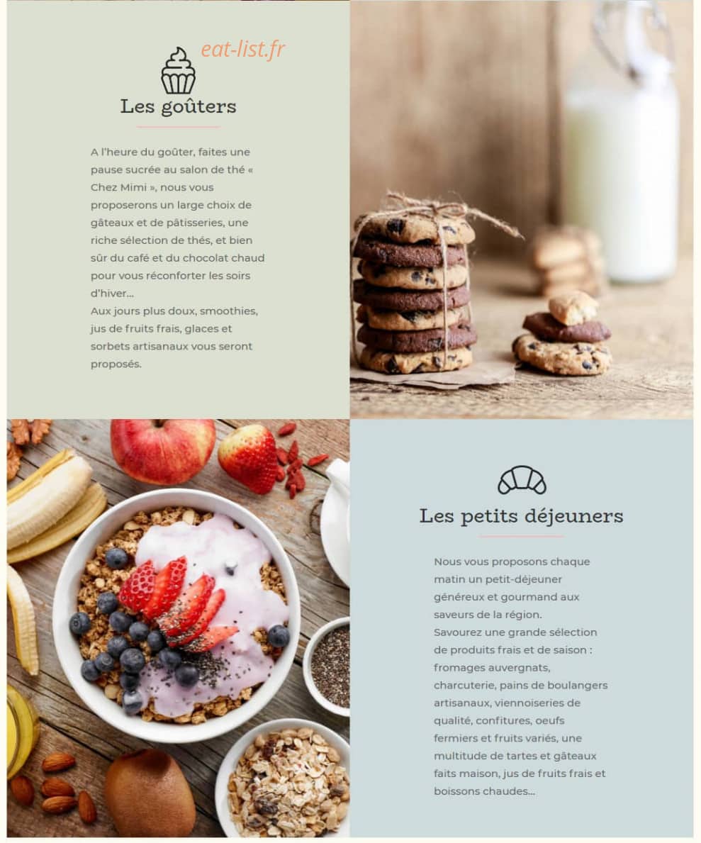 Chez Mimi — carte page 2