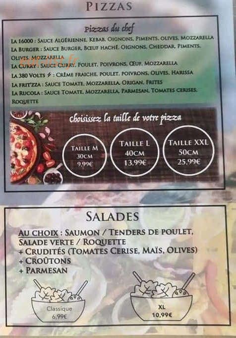 16000 pizza — carte page 3