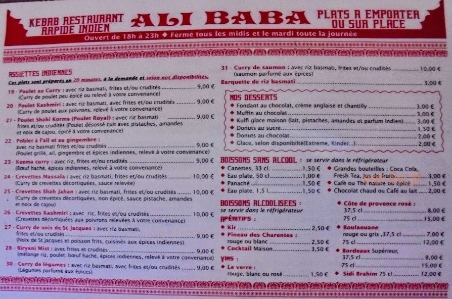 Ali Baba — carte page 3