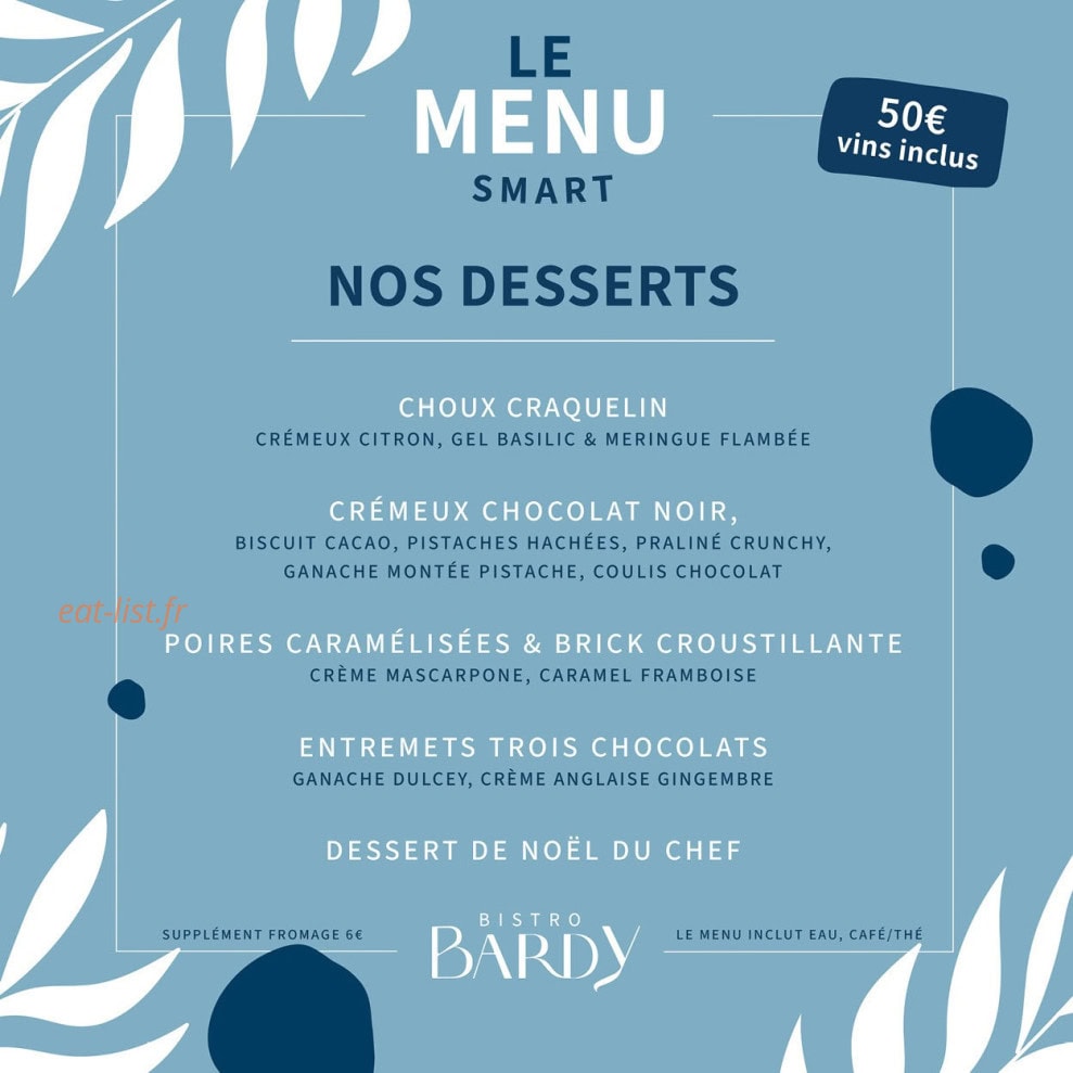 Bistro Bardy — carte page 6