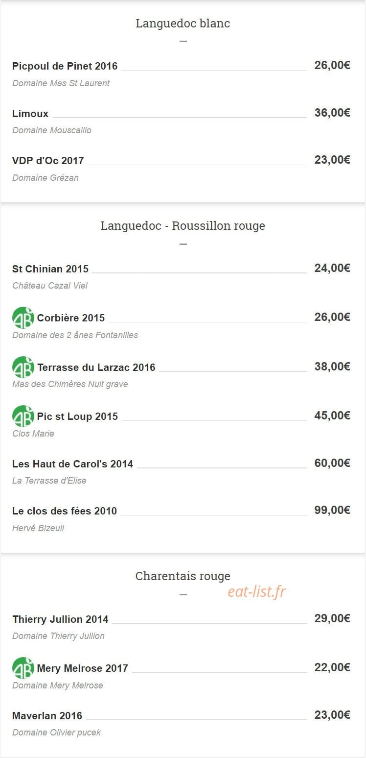 Cokotte — carte page 6