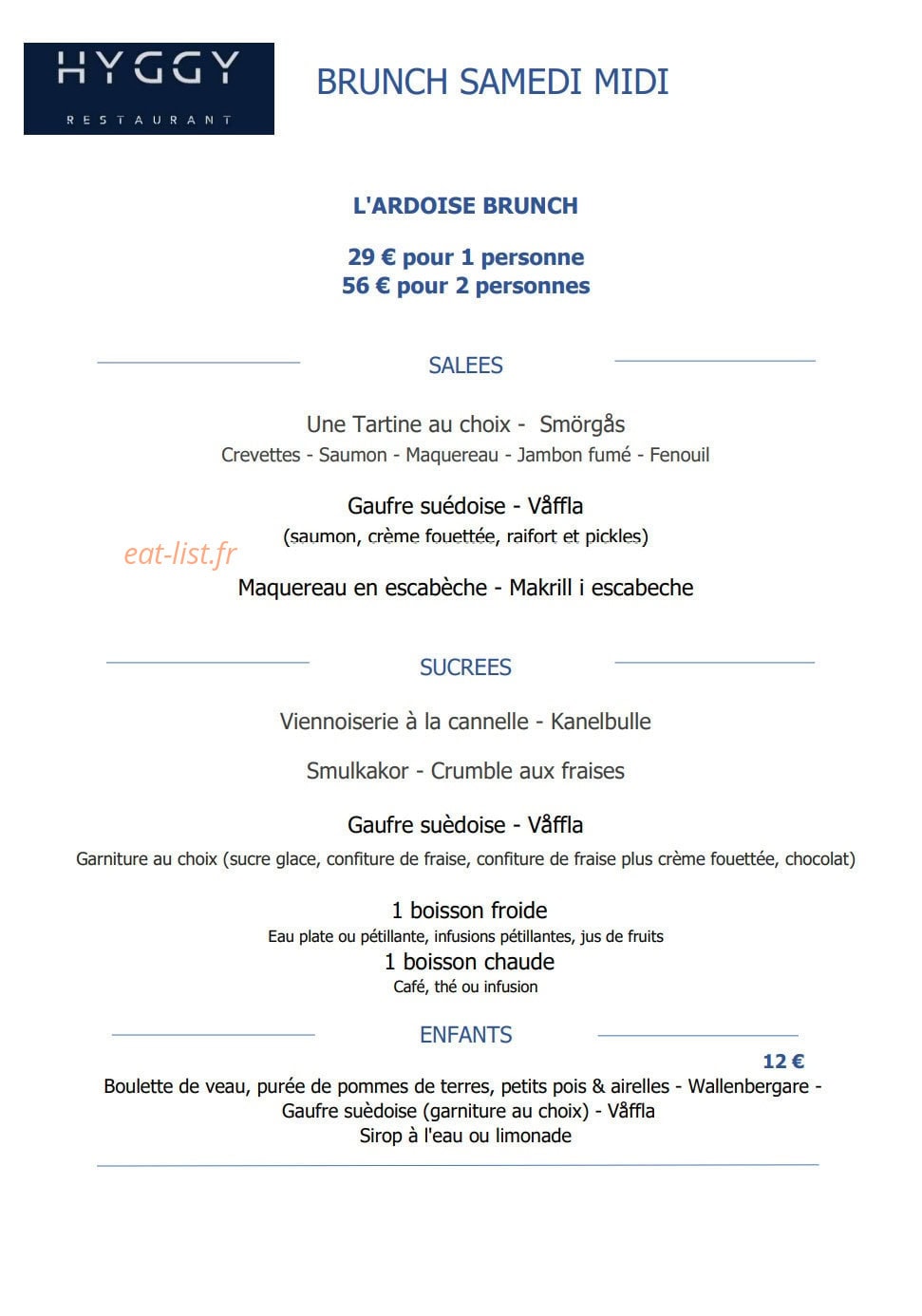 Hyggy — carte page 3