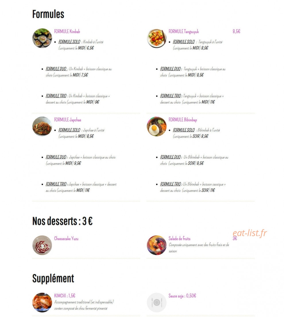 Kimari — carte page 2