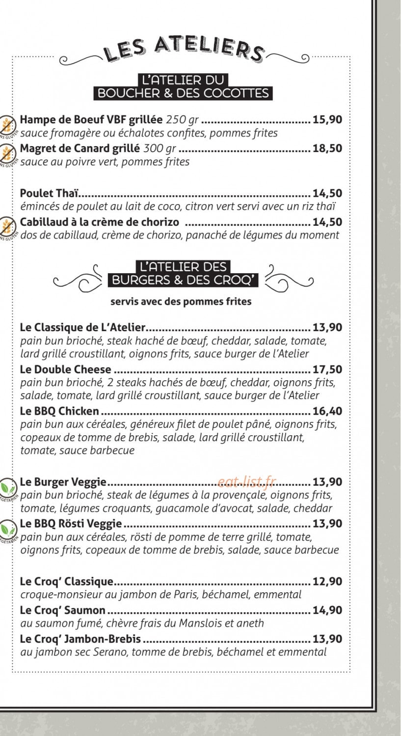 L'atelier — carte page 3