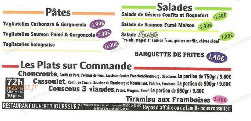 L'Olivette — carte page 6