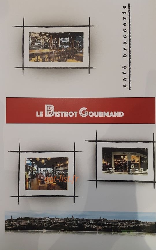 Le bistrot gourmand — carte page 1