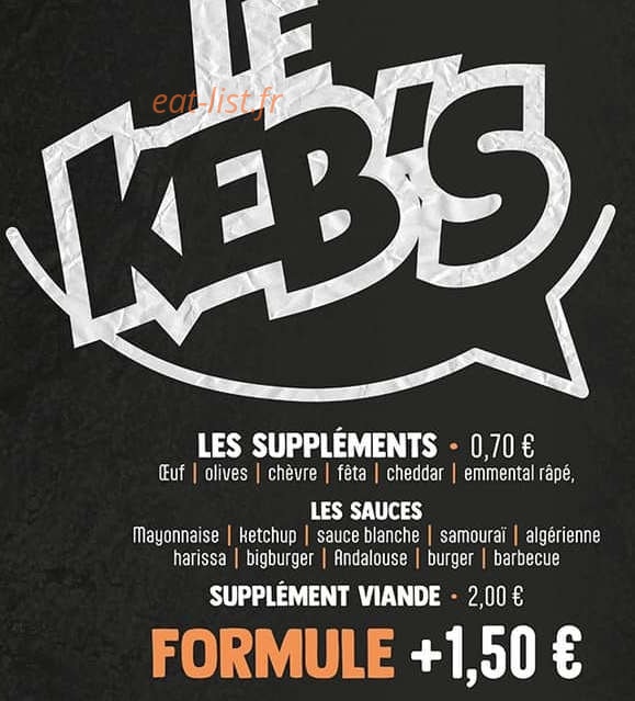 Le Keb’s — carte page 3