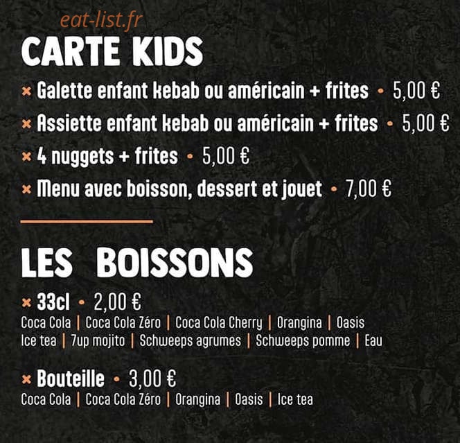 Le Keb’s — carte page 5