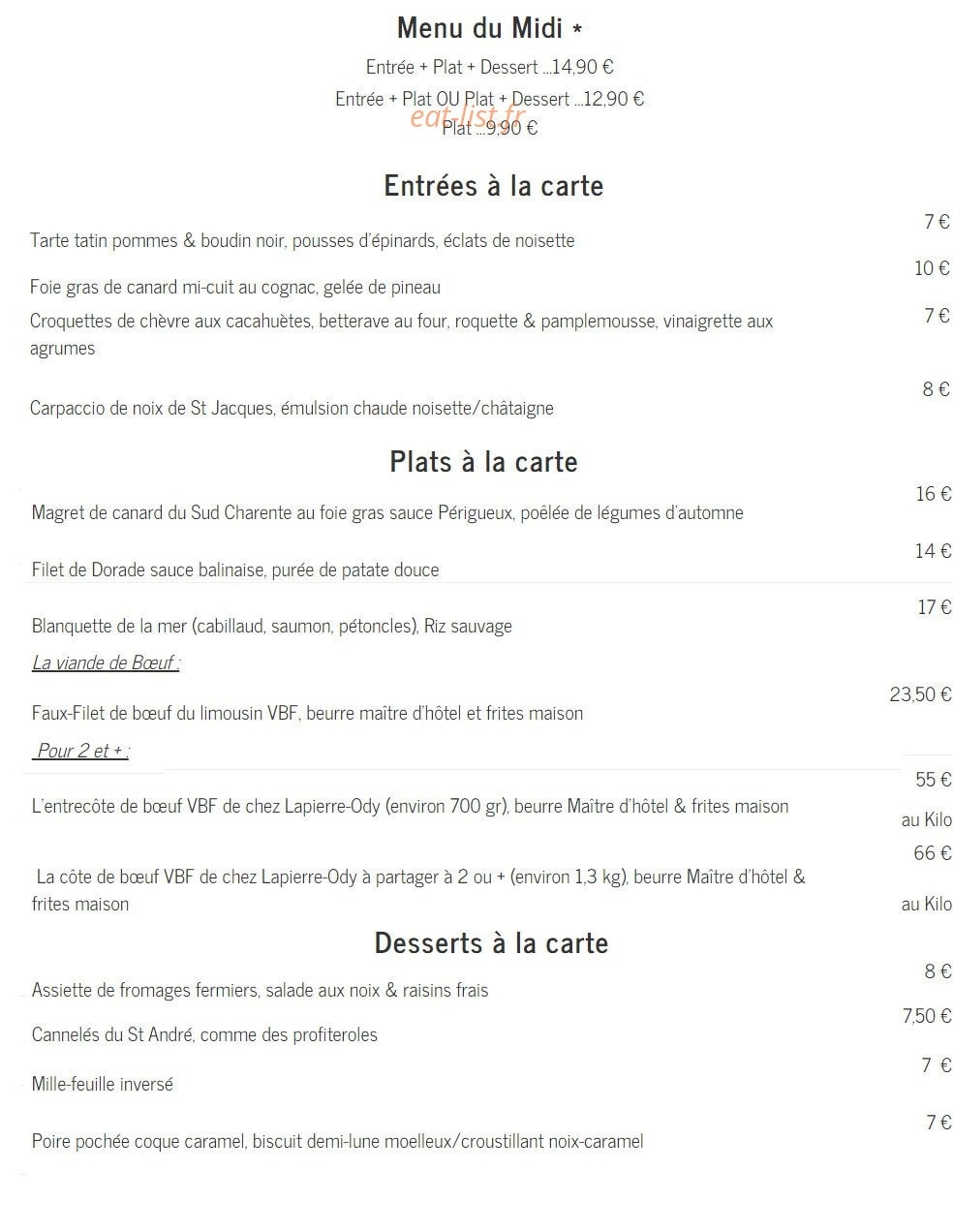 Le saint-andré — carte page 1