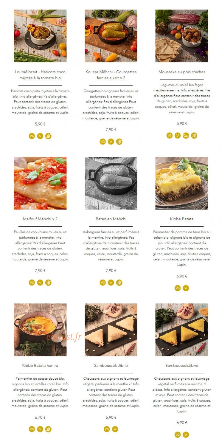Les 7 Epices — carte page 4