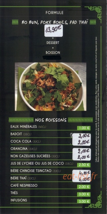 Les Douceurs d'Asie — carte page 6