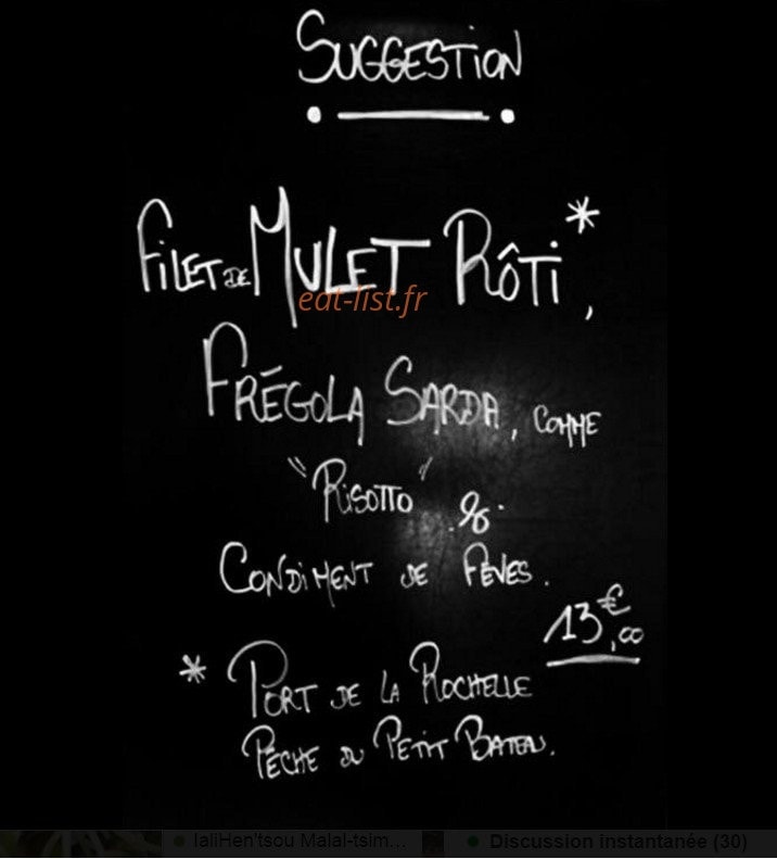 Little comptoir — carte page 2