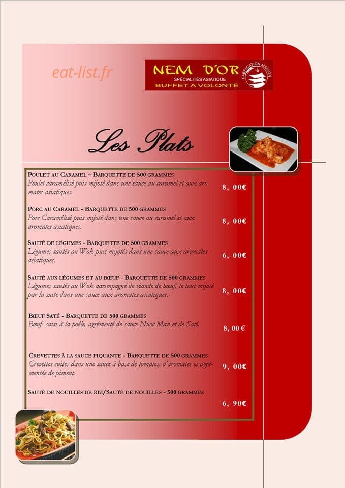 Nem d'or — carte page 2