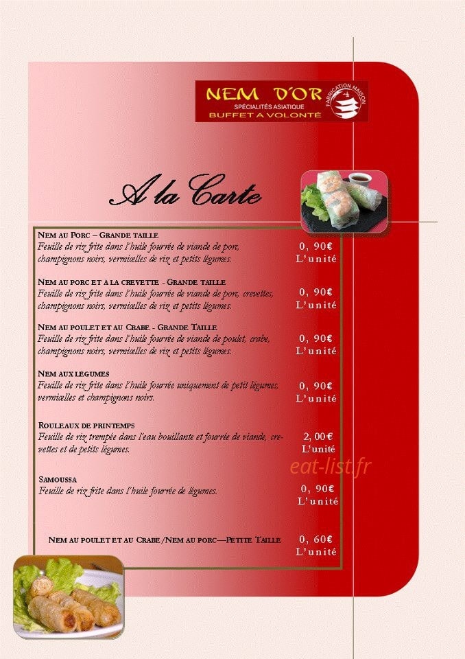 Nem d'or — carte page 1