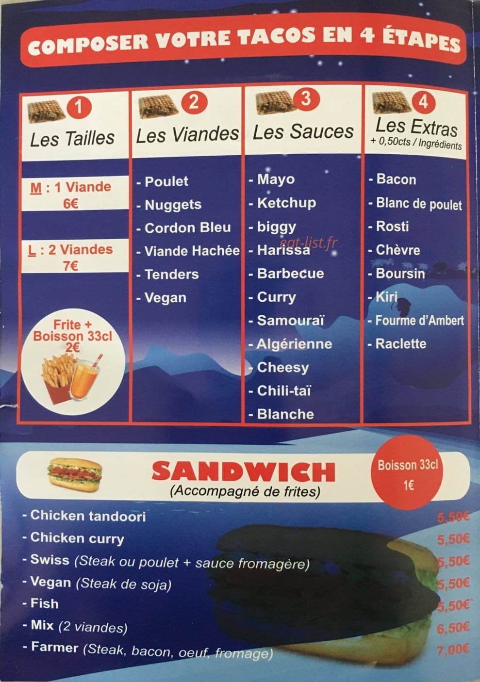 Night food 16 — carte page 2