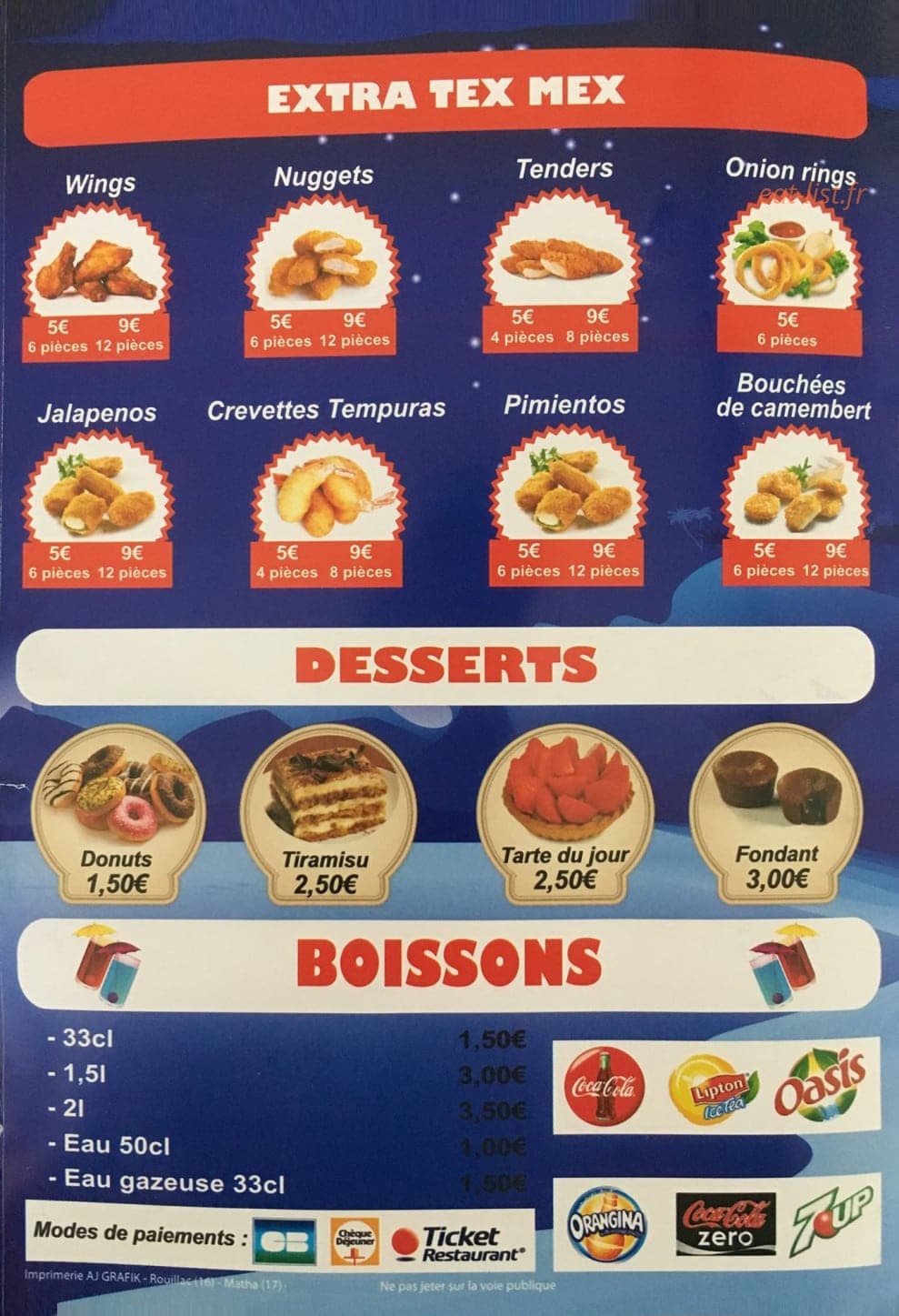 Night food 16 — carte page 3